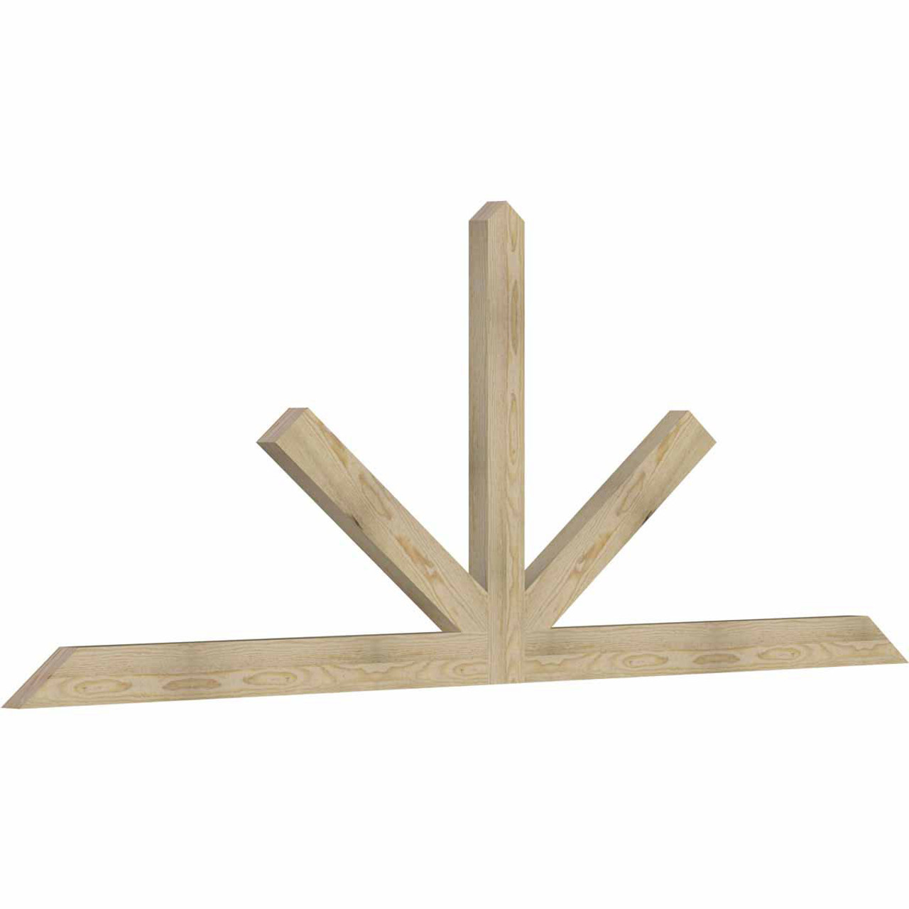 9/12 Pitch Saratoga Rough Sawn Timber Gable Bracket GBW096X36X0204SAR00RDF