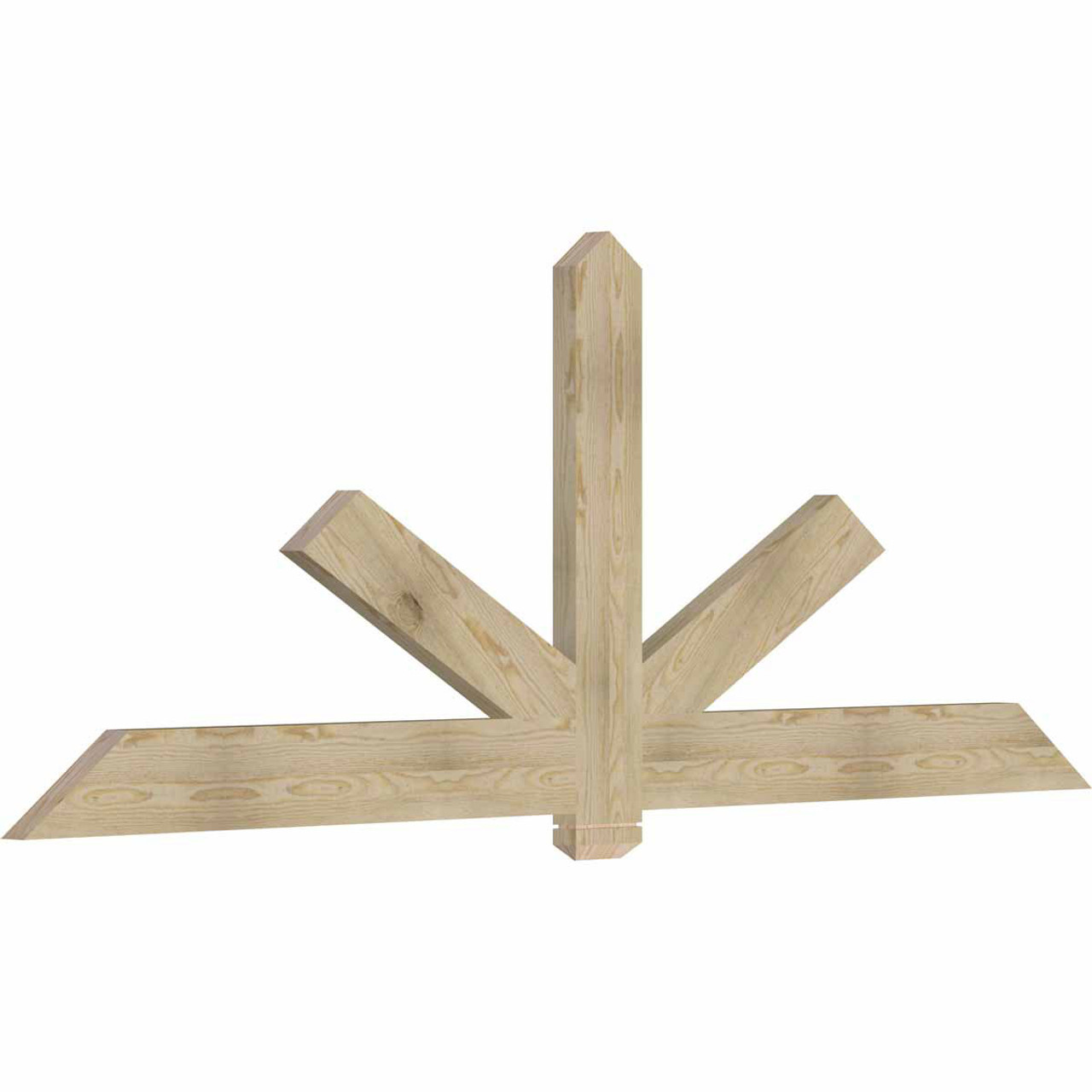 9/12 Pitch Kennewick Rough Sawn Timber Gable Bracket GBW096X36X0206KEN00RDF