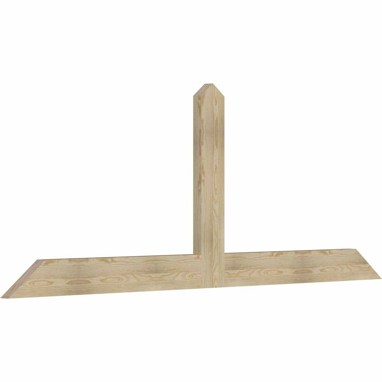 9/12 Pitch Portland Rough Sawn Timber Gable Bracket GBW096X36X0206POR00RDF