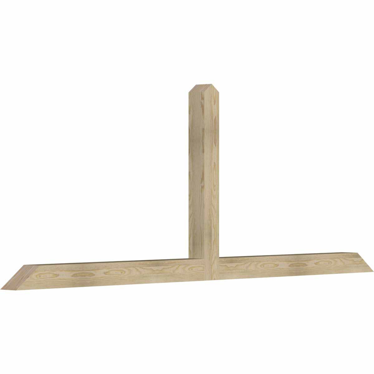 9/12 Pitch Portland Rough Sawn Timber Gable Bracket GBW096X36X0404POR00RDF