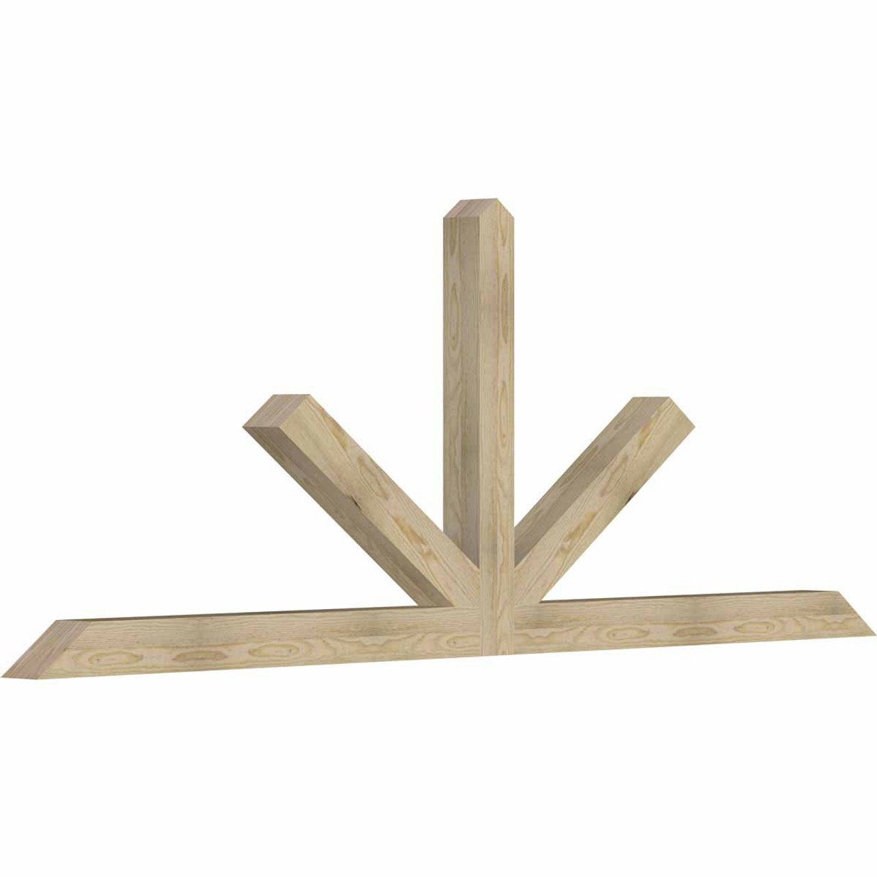 9/12 Pitch Saratoga Rough Sawn Timber Gable Bracket GBW096X36X0404SAR00RDF