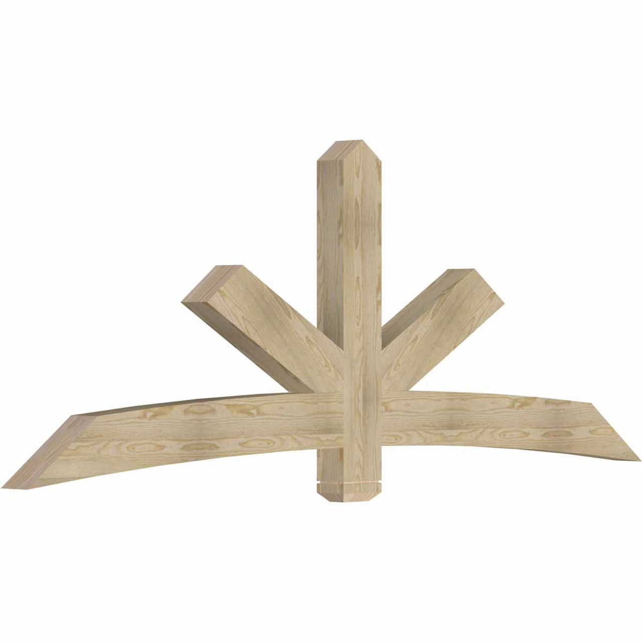 9/12 Pitch Alberta Rough Sawn Timber Gable Bracket GBW096X36X0406ALB00RDF