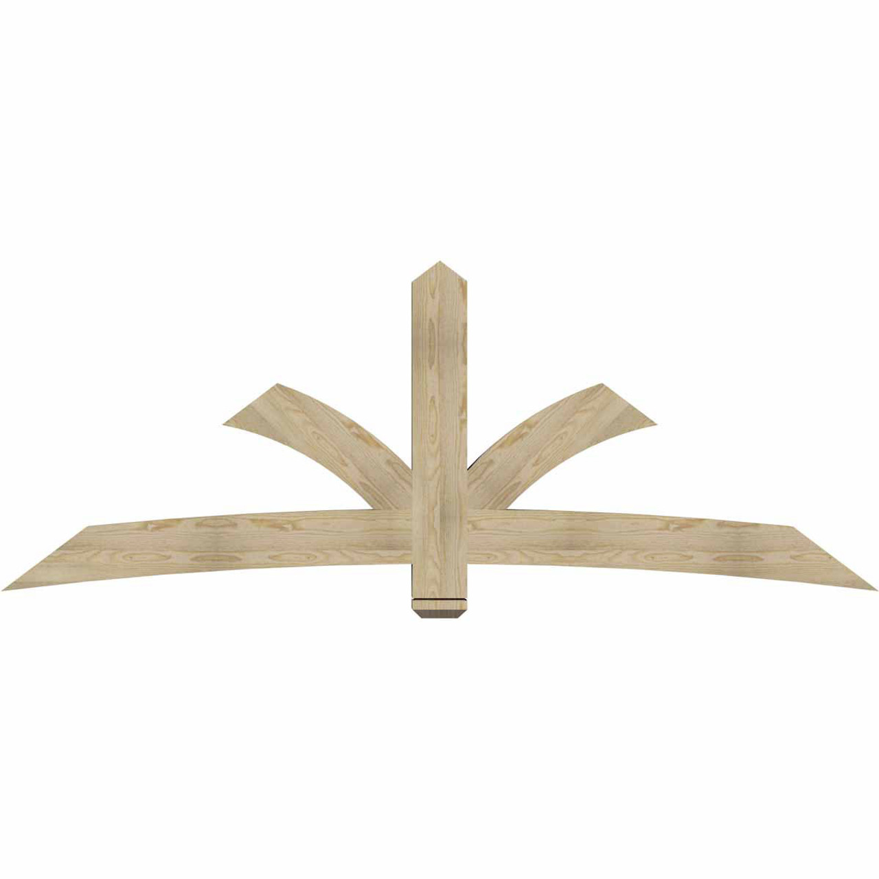 9/12 Pitch Davenport Rough Sawn Timber Gable Bracket GBW096X36X0406DAV00RDF