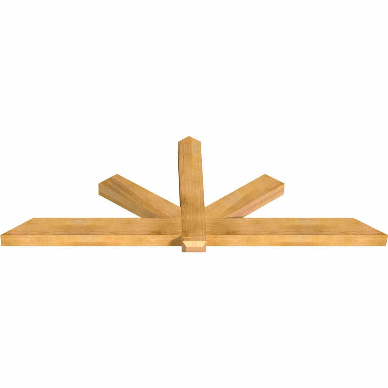 9/12 Pitch Kennewick Rough Sawn Timber Gable Bracket GBW096X36X0406KEN00RWR