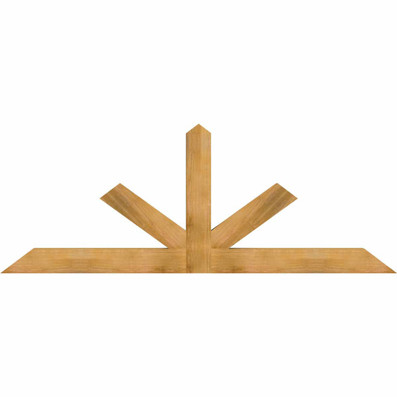 9/12 Pitch Saratoga Rough Sawn Timber Gable Bracket GBW096X36X0406SAR00RWR