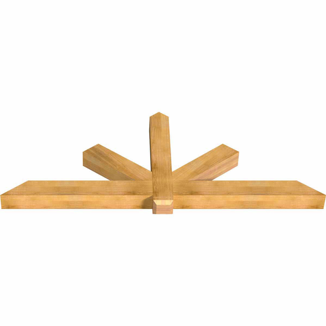 9/12 Pitch Kennewick Rough Sawn Timber Gable Bracket GBW096X36X0606KEN00RWR