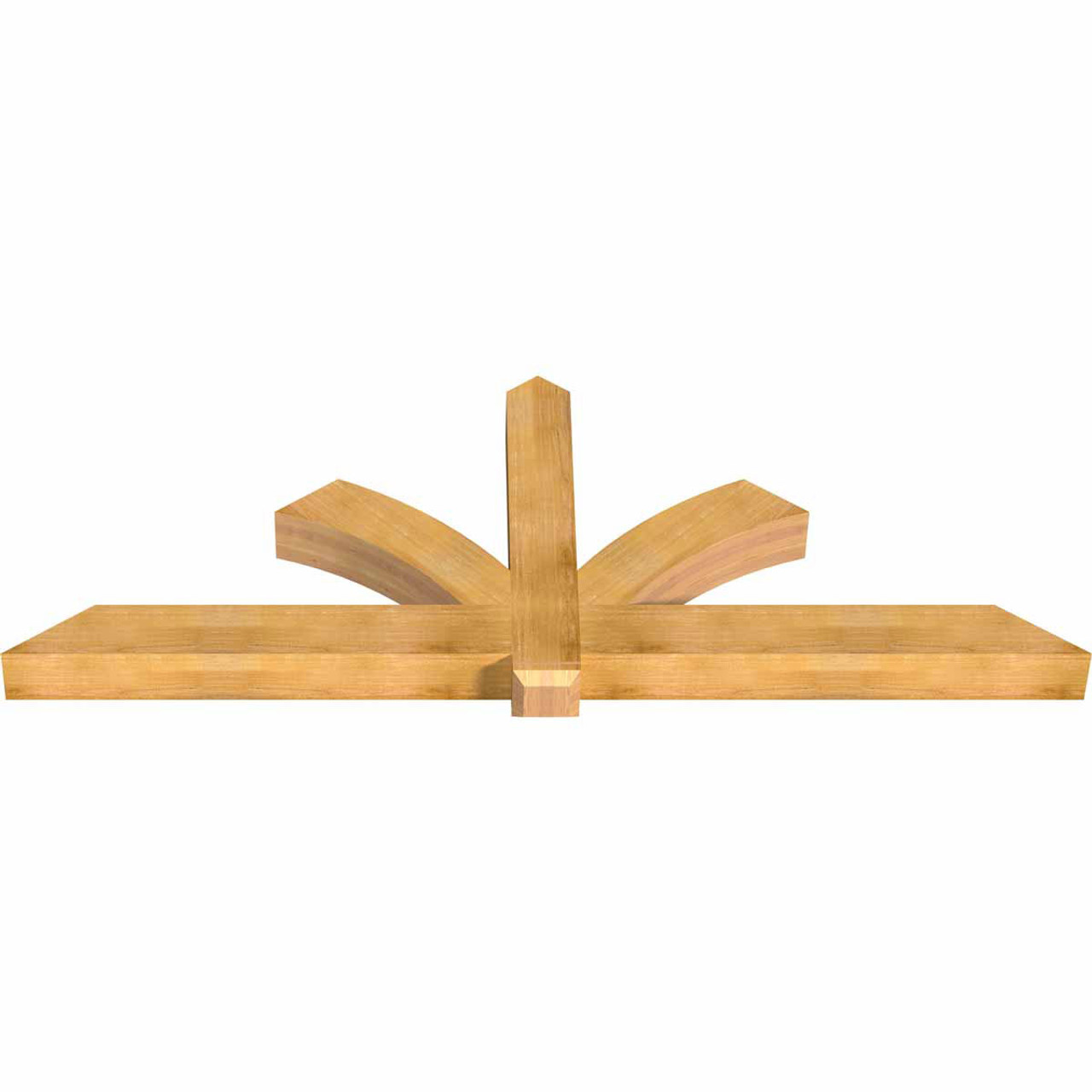 9/12 Pitch Redmond Rough Sawn Timber Gable Bracket GBW096X36X0606RED00RWR