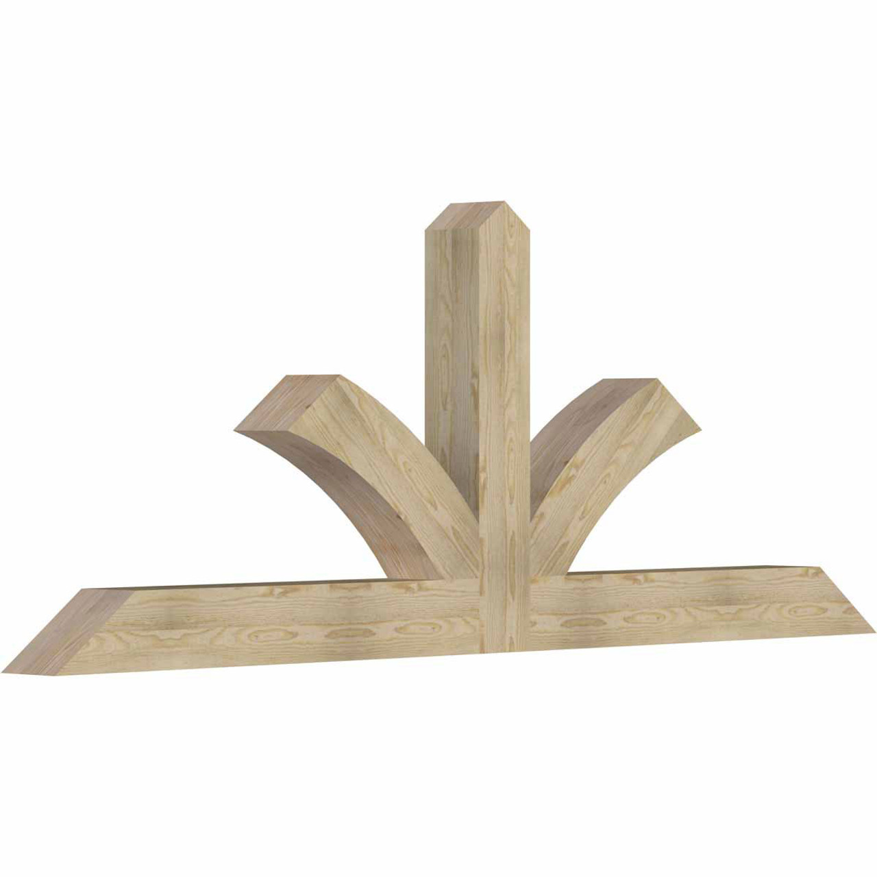 9/12 Pitch Richland Rough Sawn Timber Gable Bracket GBW096X36X0606RIC00RDF