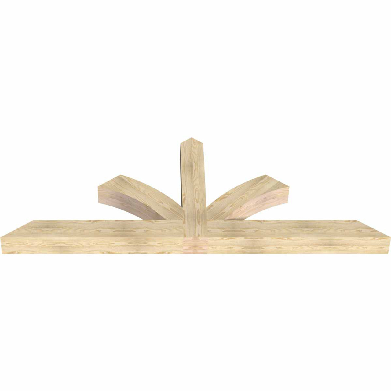 9/12 Pitch Richland Rough Sawn Timber Gable Bracket GBW096X36X0606RIC00RDF