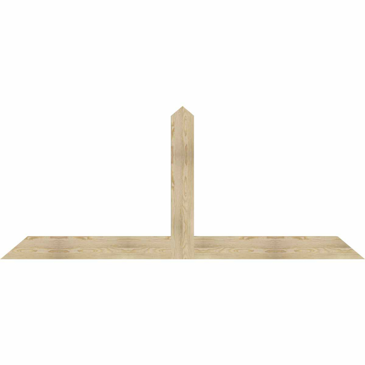 10/12 Pitch Portland Rough Sawn Timber Gable Bracket GBW096X40X0206POR00RDF