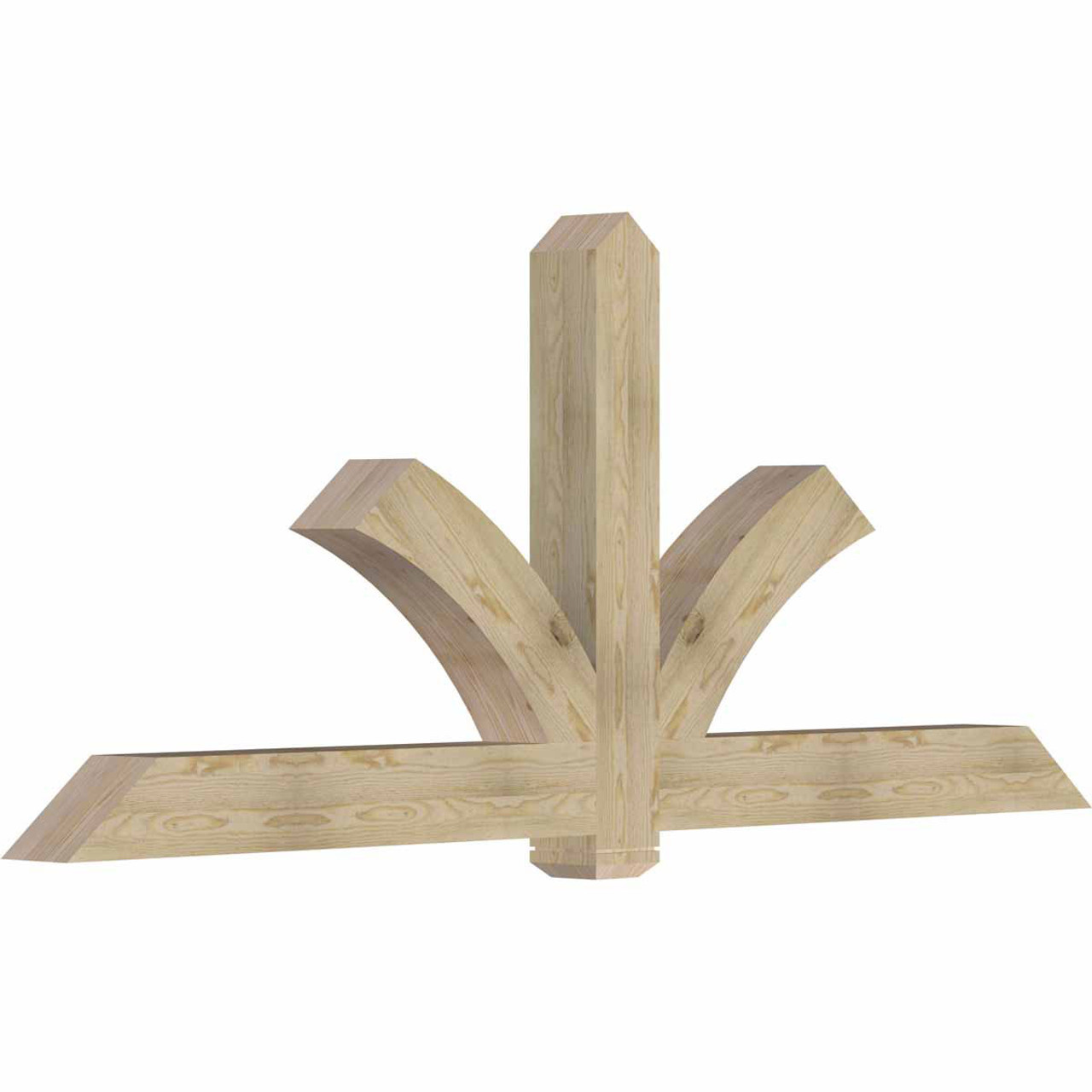 10/12 Pitch Redmond Rough Sawn Timber Gable Bracket GBW096X40X0606RED00RDF