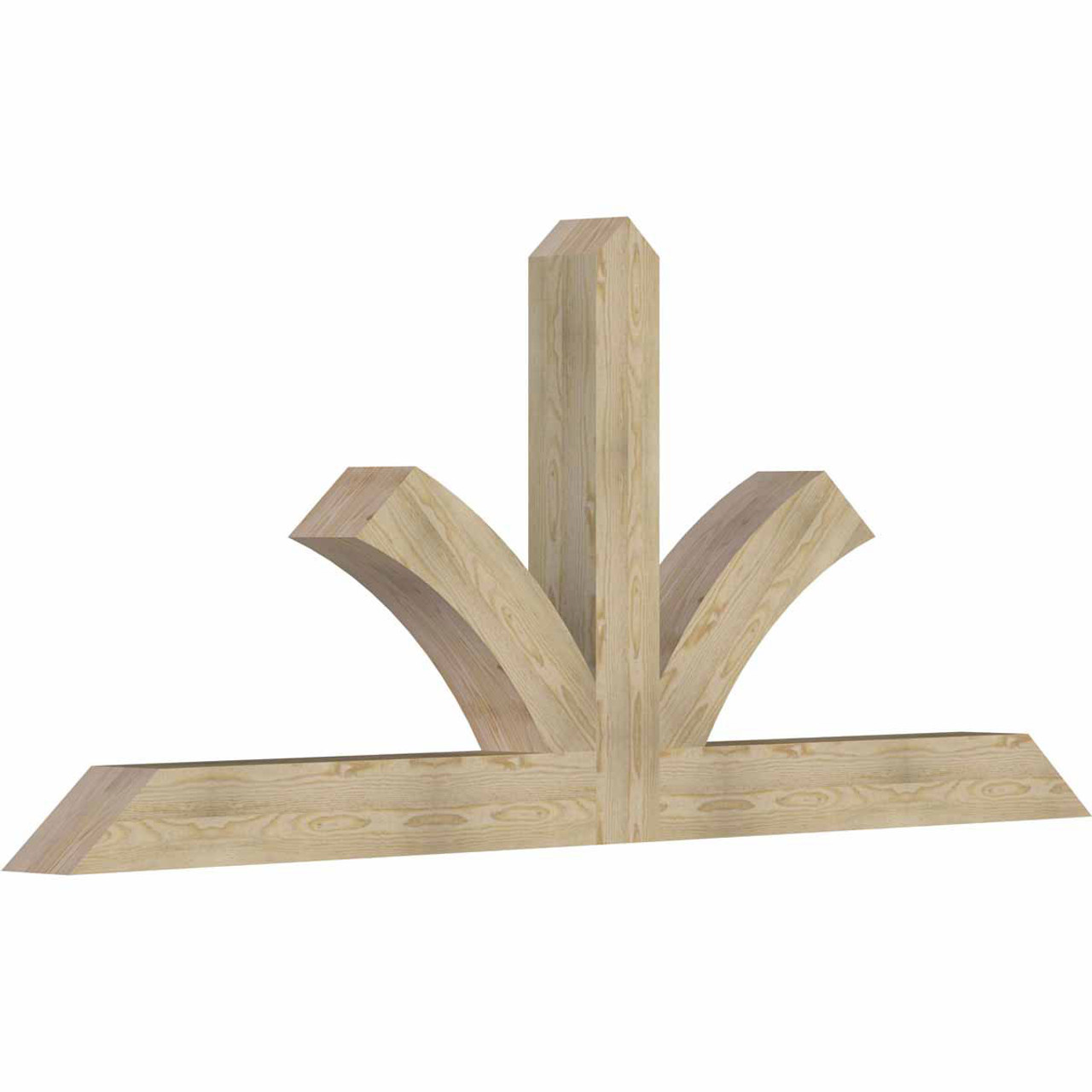 10/12 Pitch Richland Rough Sawn Timber Gable Bracket GBW096X40X0606RIC00RDF