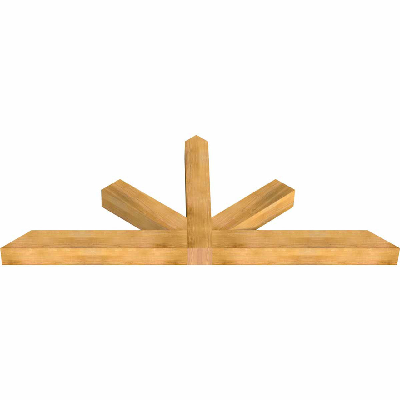 10/12 Pitch Saratoga Rough Sawn Timber Gable Bracket GBW096X40X0606SAR00RWR