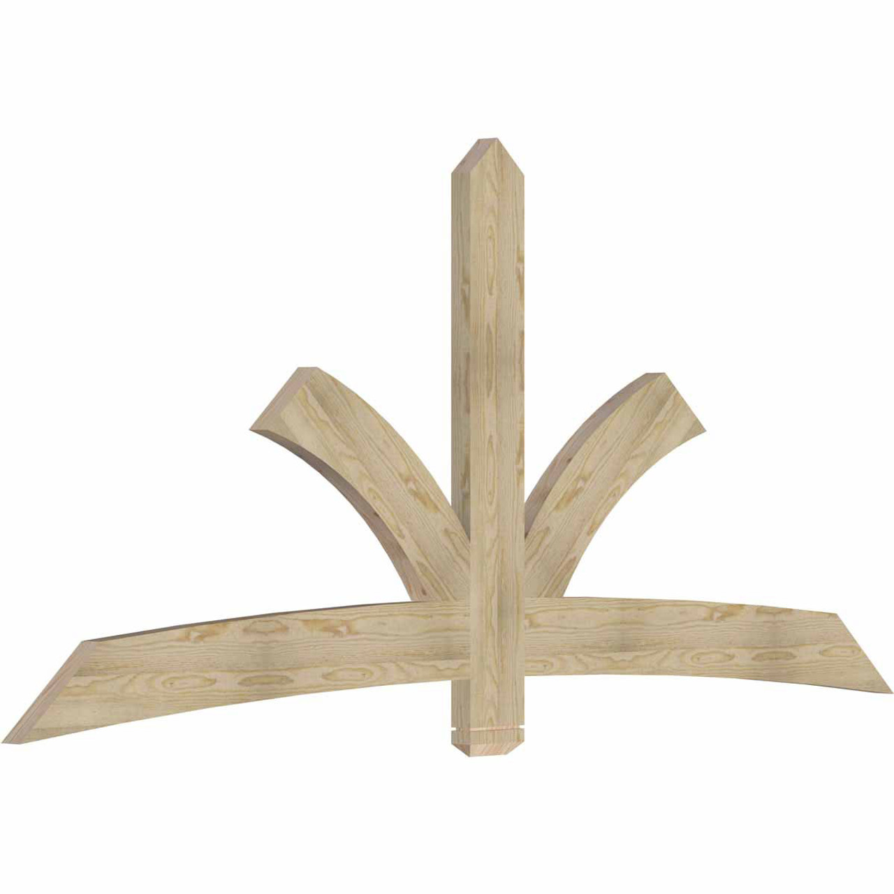 11/12 Pitch Davenport Rough Sawn Timber Gable Bracket GBW096X44X0206DAV00RDF