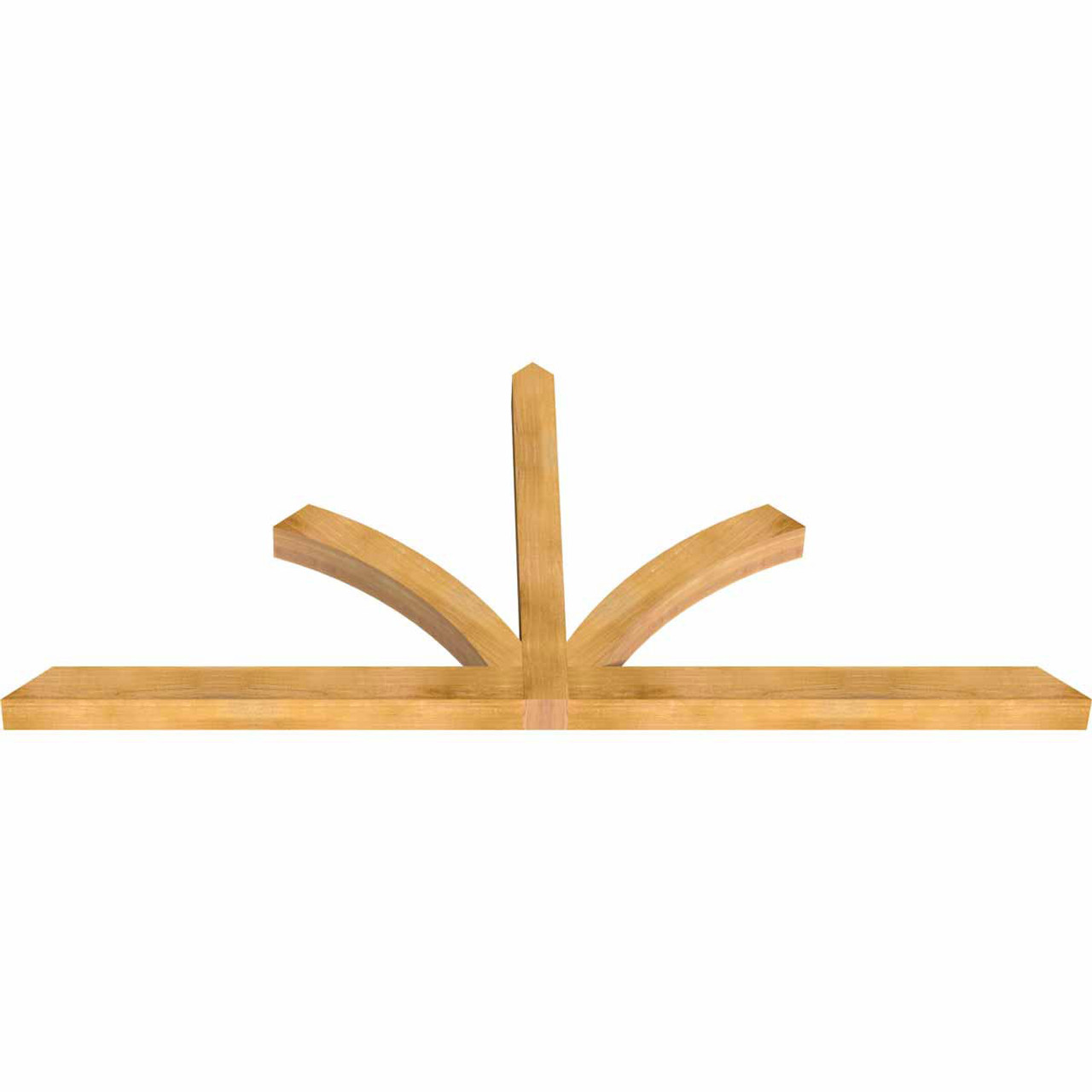 11/12 Pitch Richland Rough Sawn Timber Gable Bracket GBW096X44X0404RIC00RWR