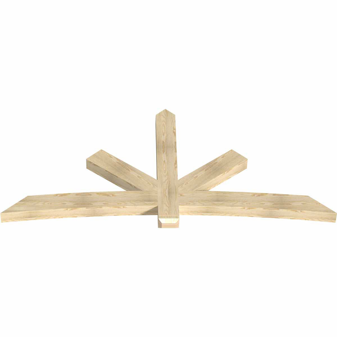 11/12 Pitch Alberta Rough Sawn Timber Gable Bracket GBW096X44X0406ALB00RDF