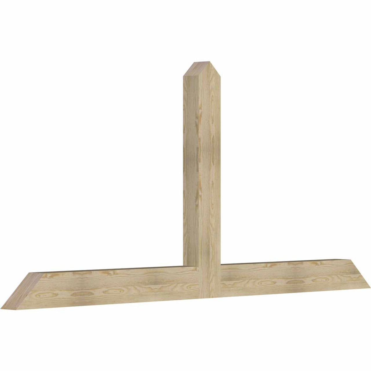 11/12 Pitch Portland Rough Sawn Timber Gable Bracket GBW096X44X0406POR00RDF