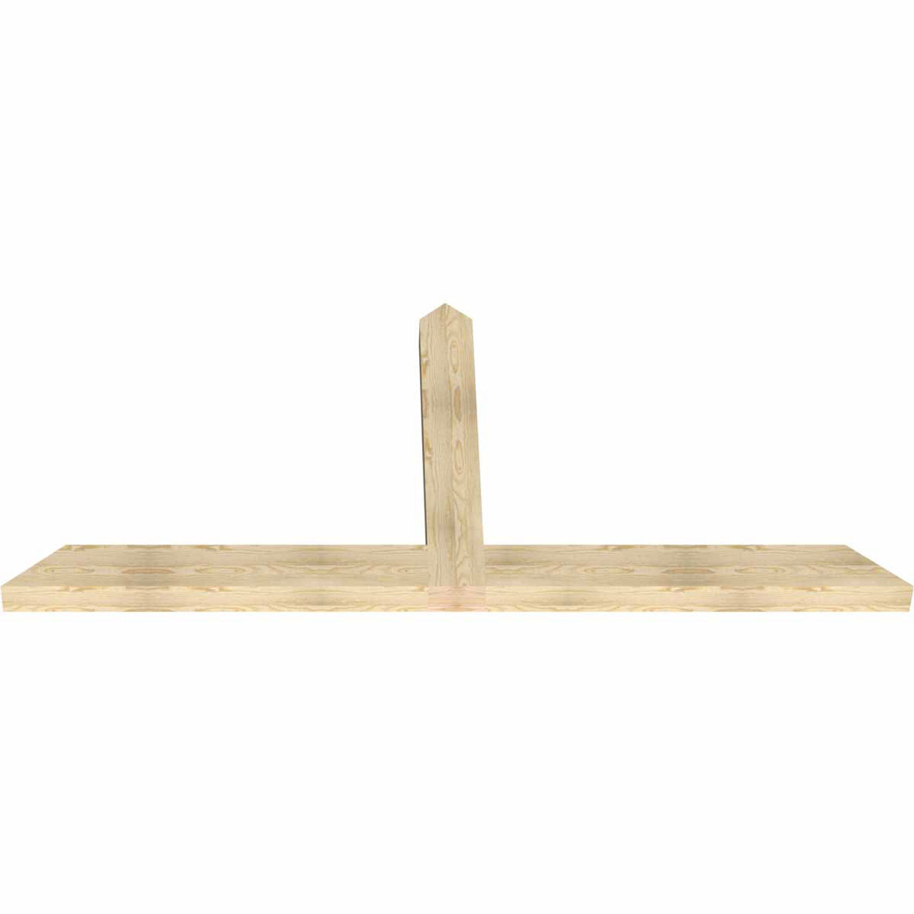 11/12 Pitch Portland Rough Sawn Timber Gable Bracket GBW096X44X0406POR00RDF