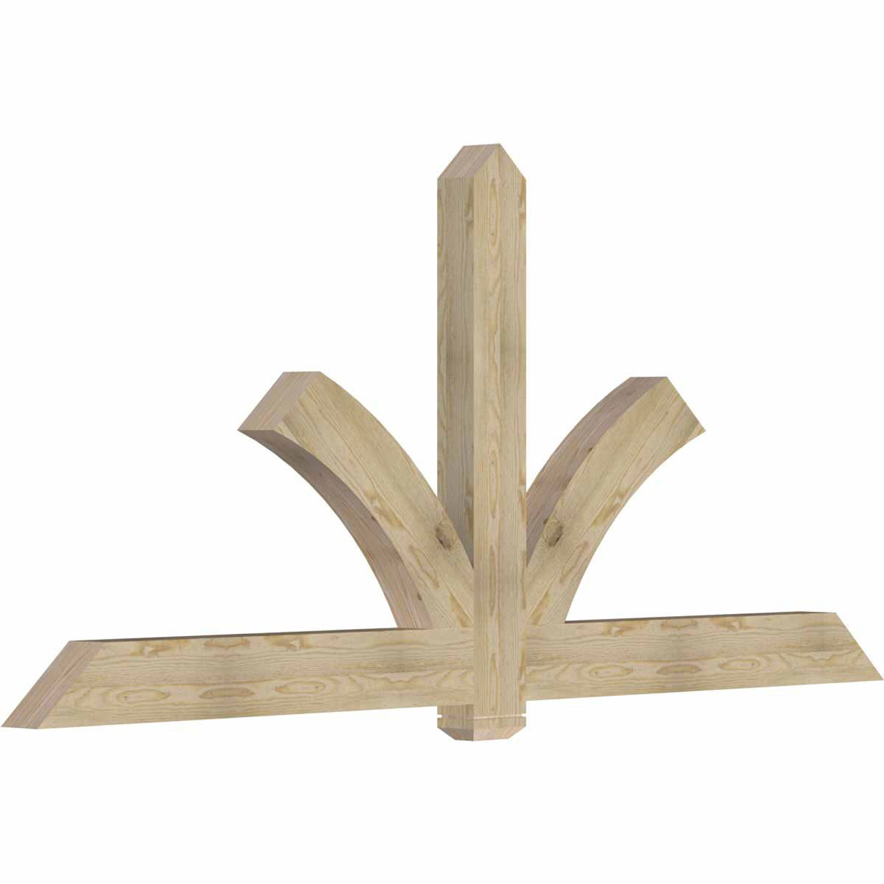 11/12 Pitch Redmond Rough Sawn Timber Gable Bracket GBW096X44X0406RED00RDF