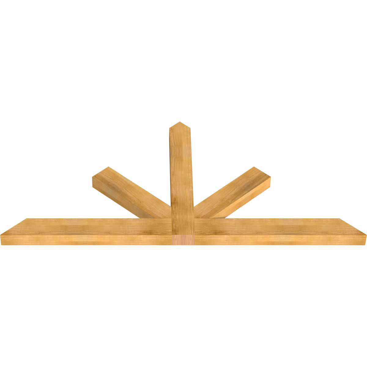 11/12 Pitch Saratoga Rough Sawn Timber Gable Bracket GBW096X44X0406SAR00RWR