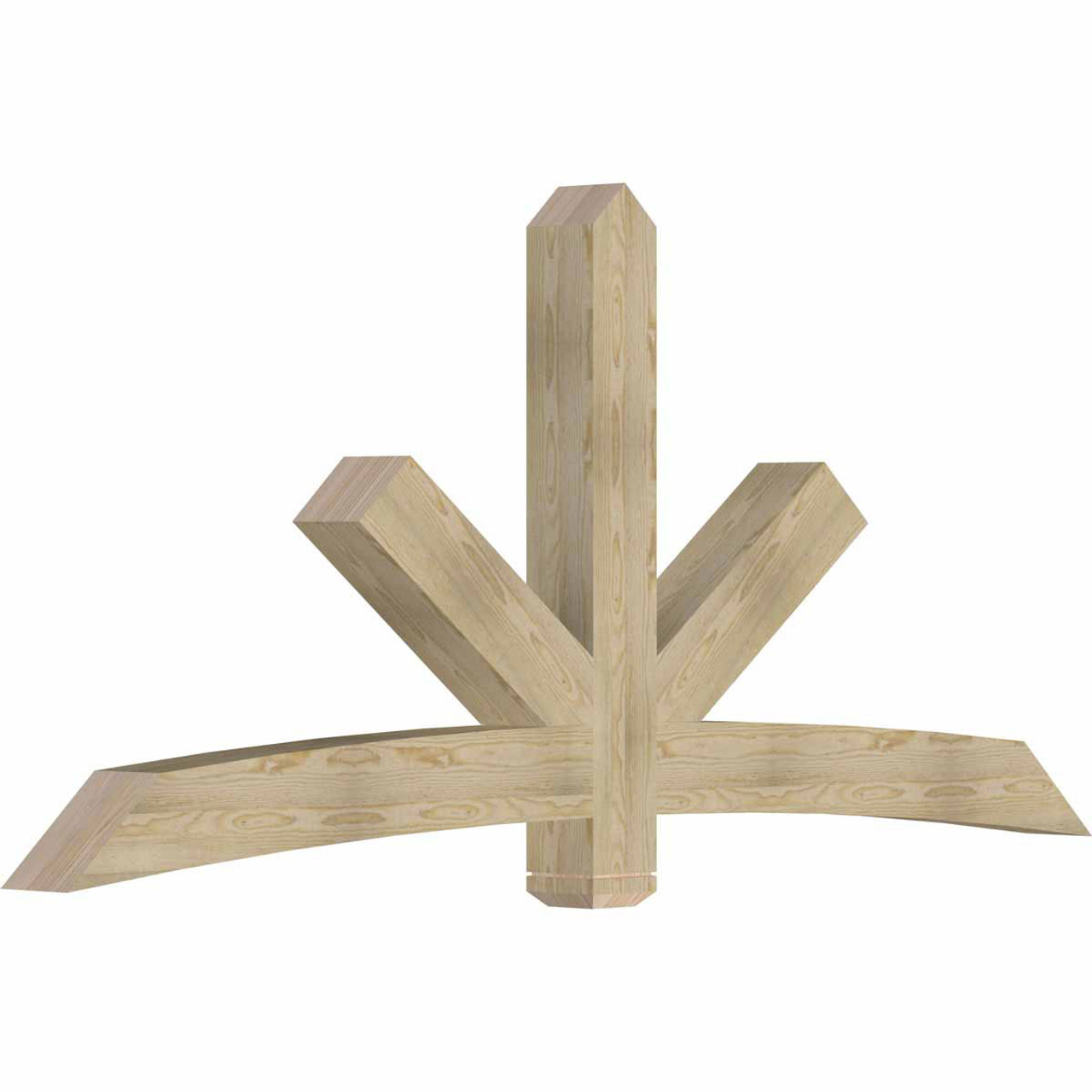 11/12 Pitch Alberta Rough Sawn Timber Gable Bracket GBW096X44X0606ALB00RDF