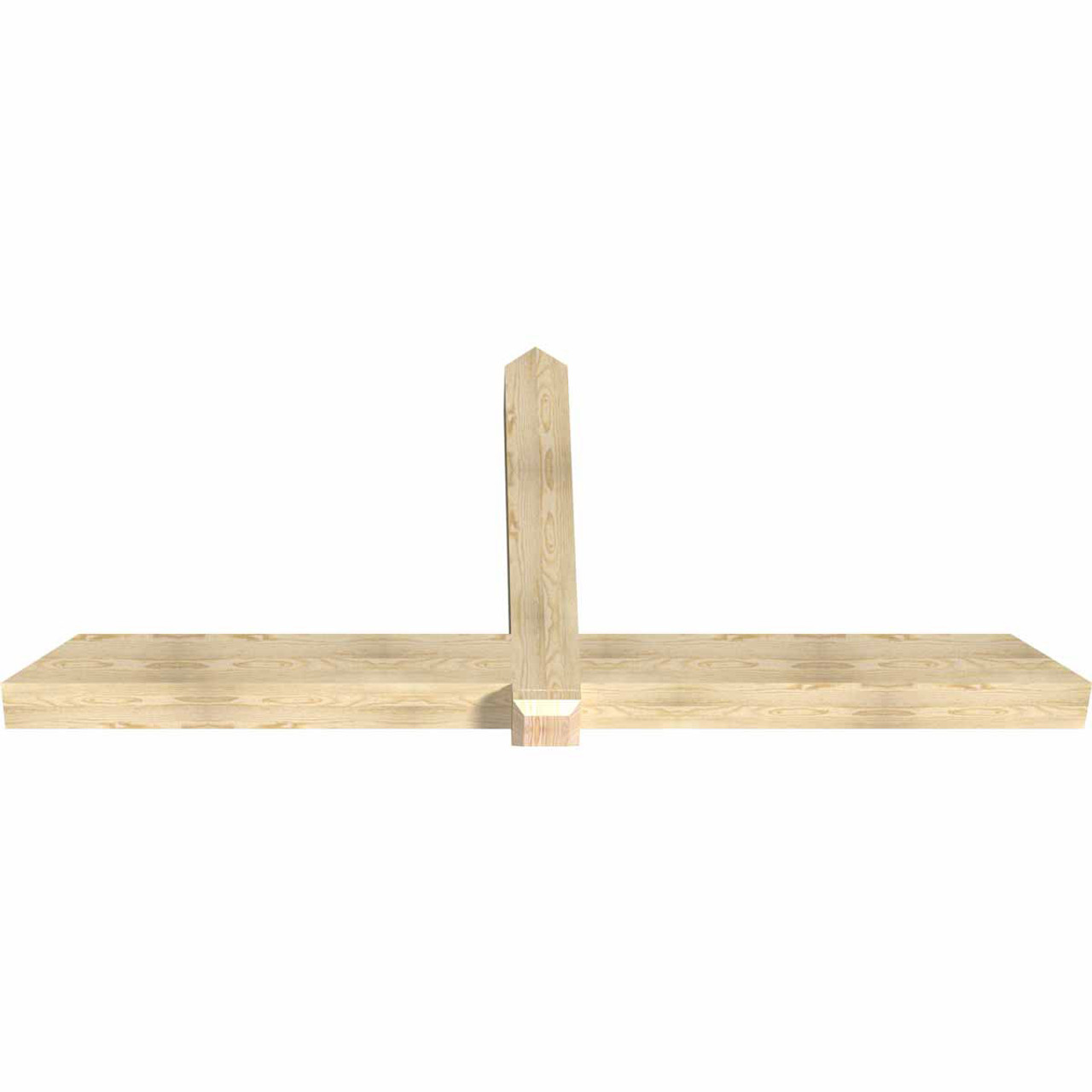 11/12 Pitch Eugene Rough Sawn Timber Gable Bracket GBW096X44X0606EUG00RDF