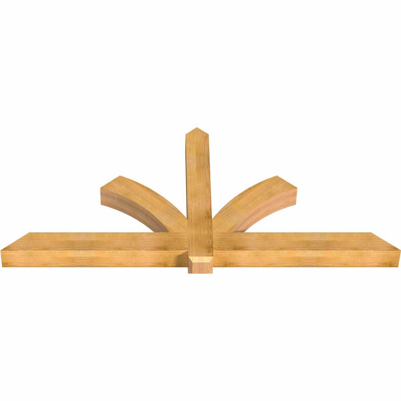 11/12 Pitch Redmond Rough Sawn Timber Gable Bracket GBW096X44X0606RED00RWR