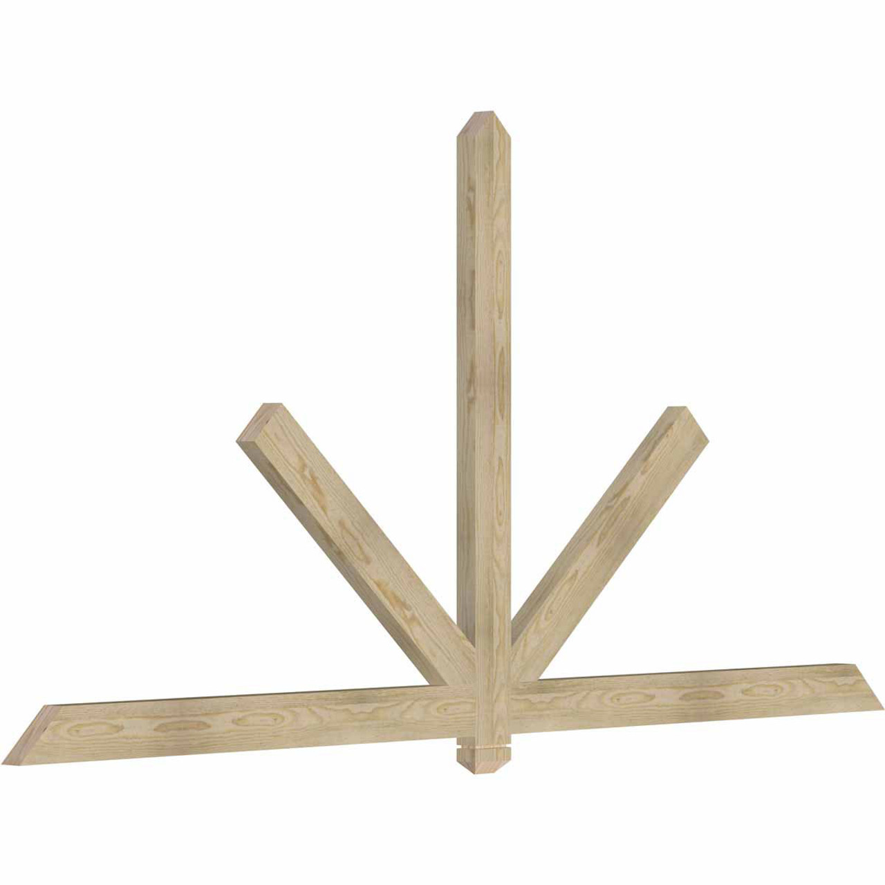 12/12 Pitch Kennewick Rough Sawn Timber Gable Bracket GBW096X48X0204KEN00RDF