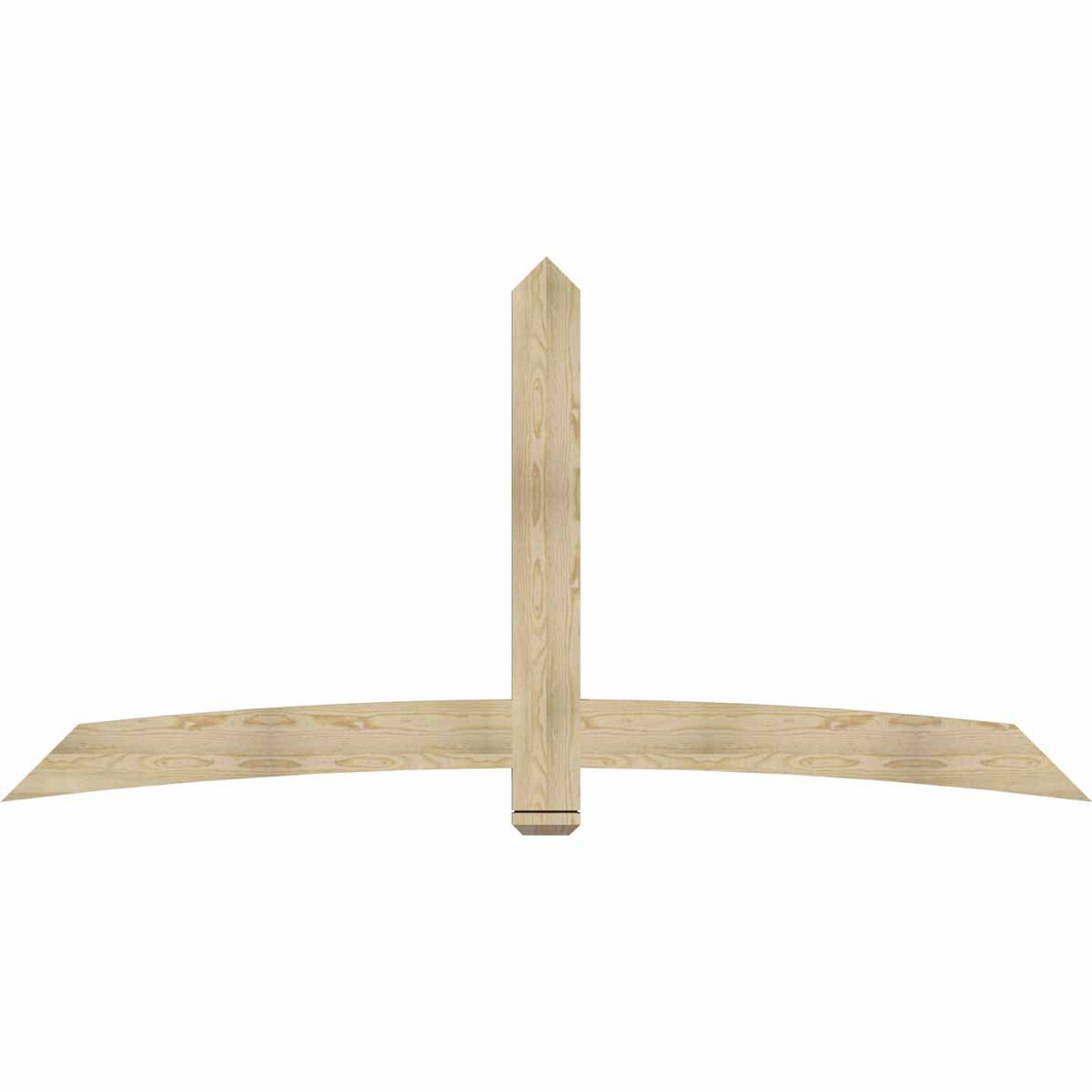 12/12 Pitch Bellingham Rough Sawn Timber Gable Bracket GBW096X48X0206BEL00RDF