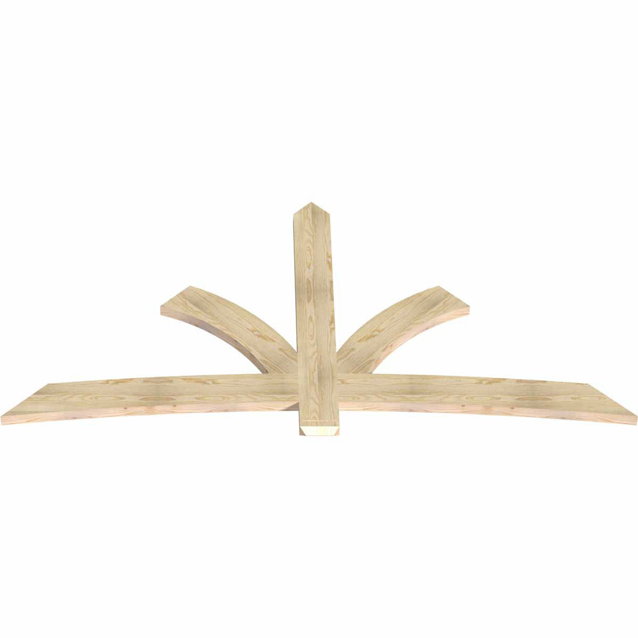 12/12 Pitch Davenport Rough Sawn Timber Gable Bracket GBW096X48X0206DAV00RDF