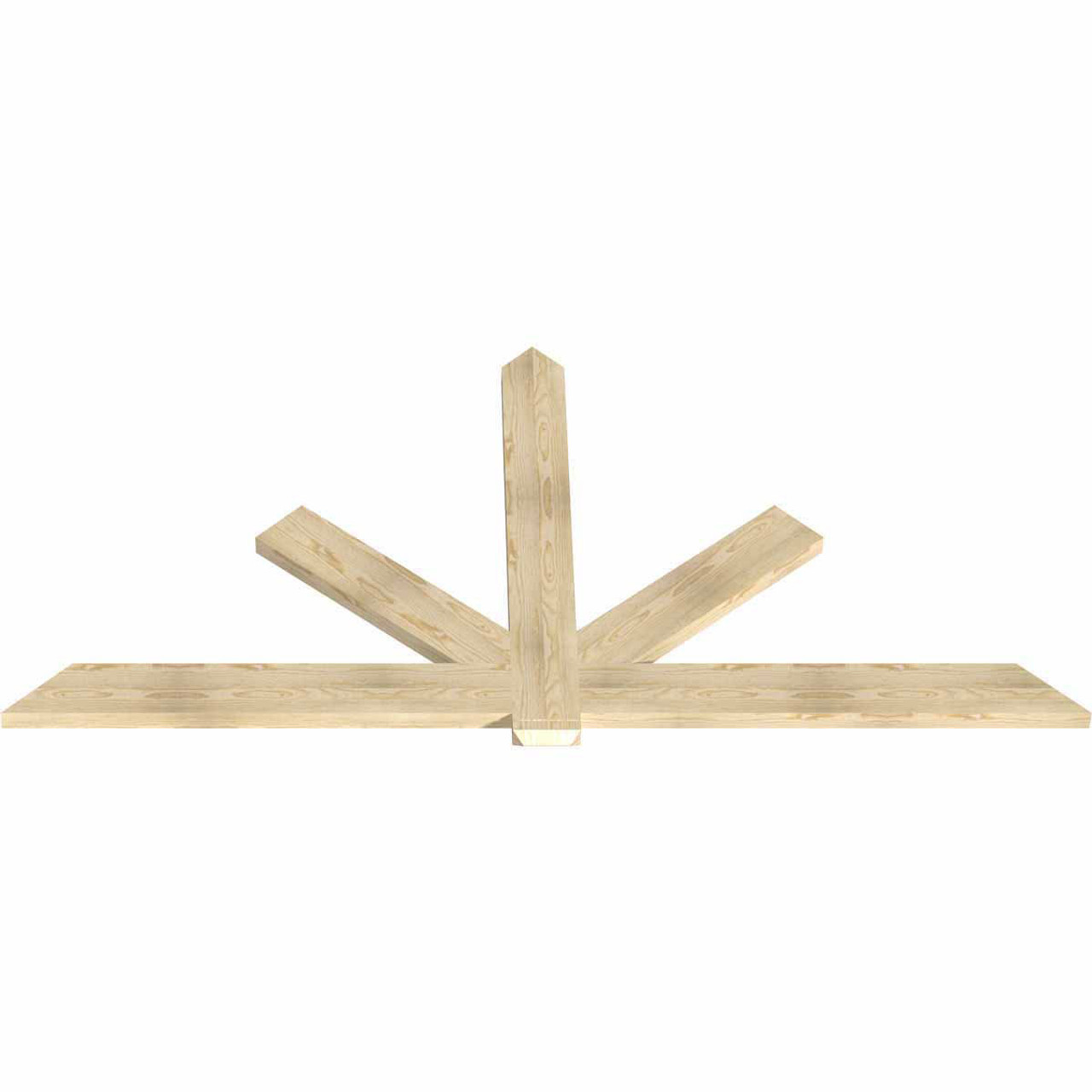 12/12 Pitch Kennewick Rough Sawn Timber Gable Bracket GBW096X48X0206KEN00RDF