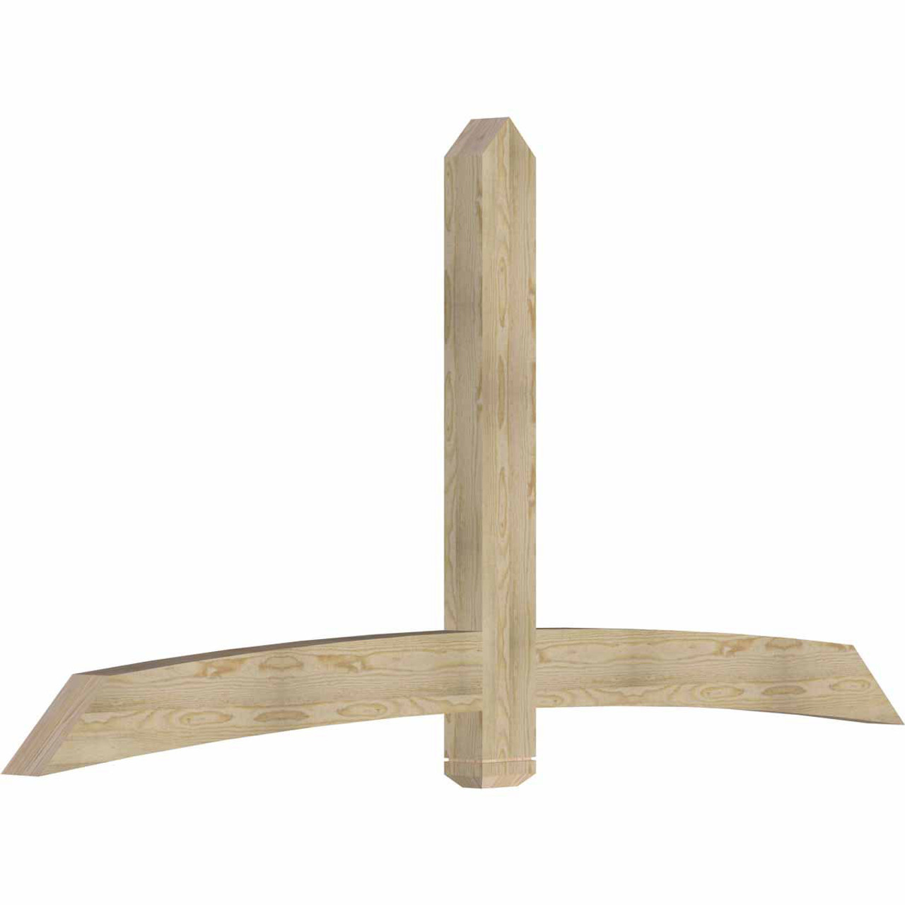 12/12 Pitch Bellingham Rough Sawn Timber Gable Bracket GBW096X48X0406BEL00RDF