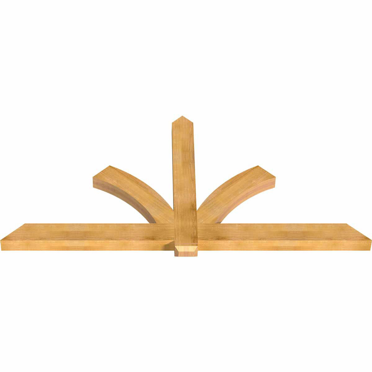 12/12 Pitch Redmond Rough Sawn Timber Gable Bracket GBW096X48X0406RED00RWR