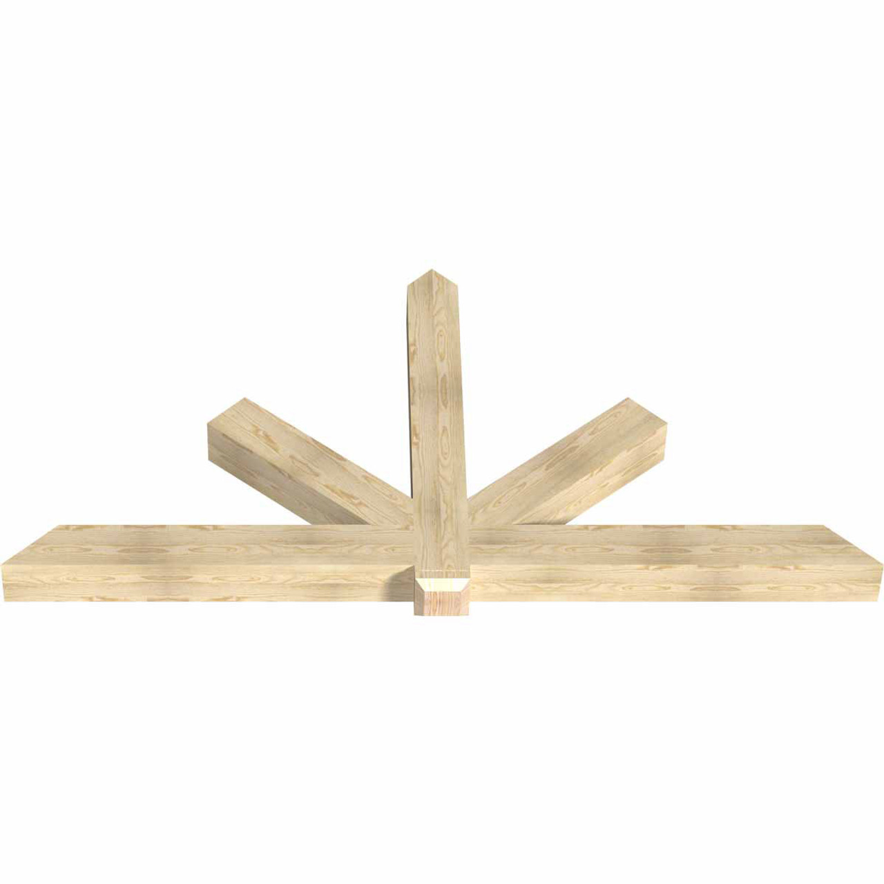 12/12 Pitch Kennewick Rough Sawn Timber Gable Bracket GBW096X48X0606KEN00RDF