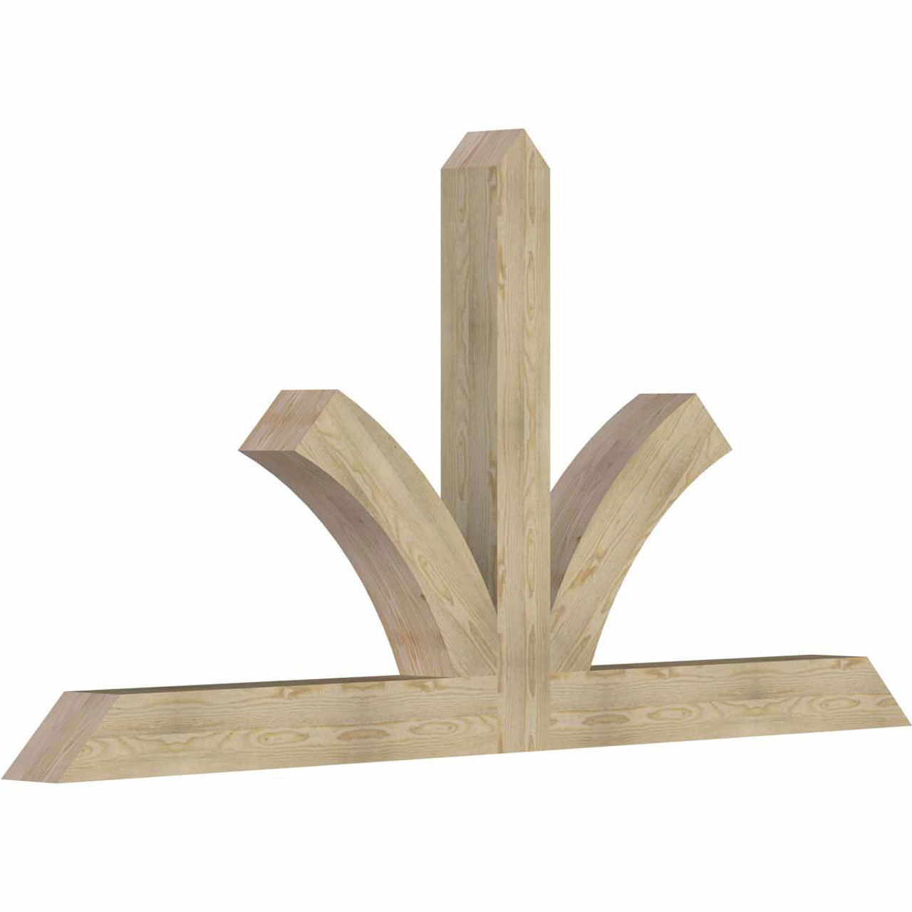 12/12 Pitch Richland Rough Sawn Timber Gable Bracket GBW096X48X0606RIC00RDF