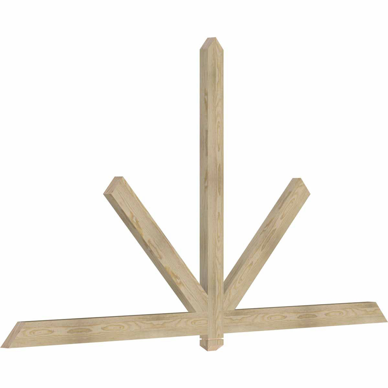 13/12 Pitch Kennewick Rough Sawn Timber Gable Bracket GBW096X52X0204KEN00RDF