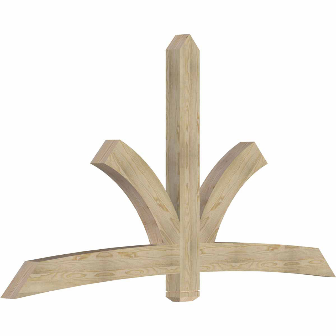 13/12 Pitch Davenport Rough Sawn Timber Gable Bracket GBW096X52X0406DAV00RDF