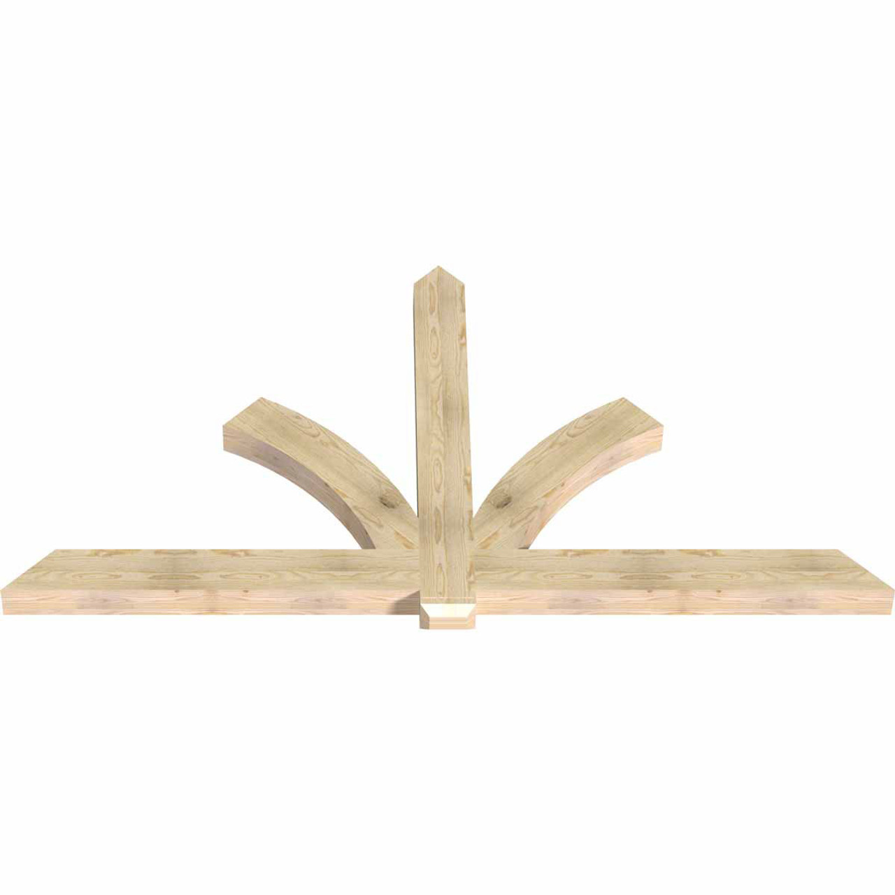 13/12 Pitch Redmond Rough Sawn Timber Gable Bracket GBW096X52X0406RED00RDF