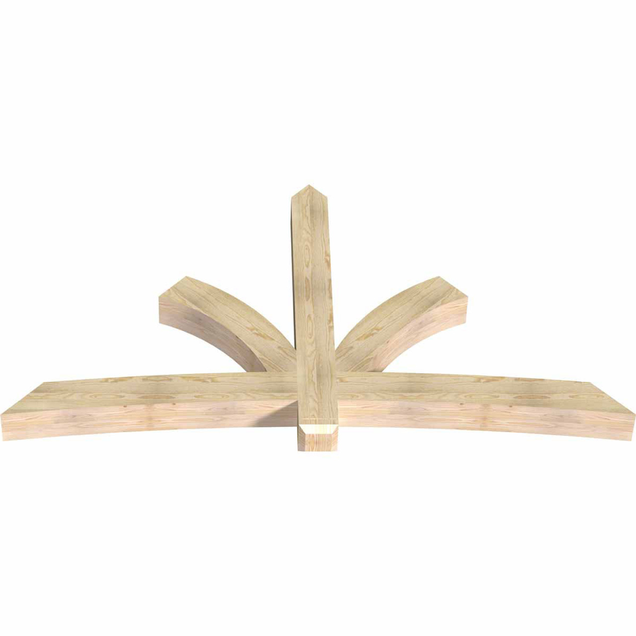 13/12 Pitch Davenport Rough Sawn Timber Gable Bracket GBW096X52X0606DAV00RDF