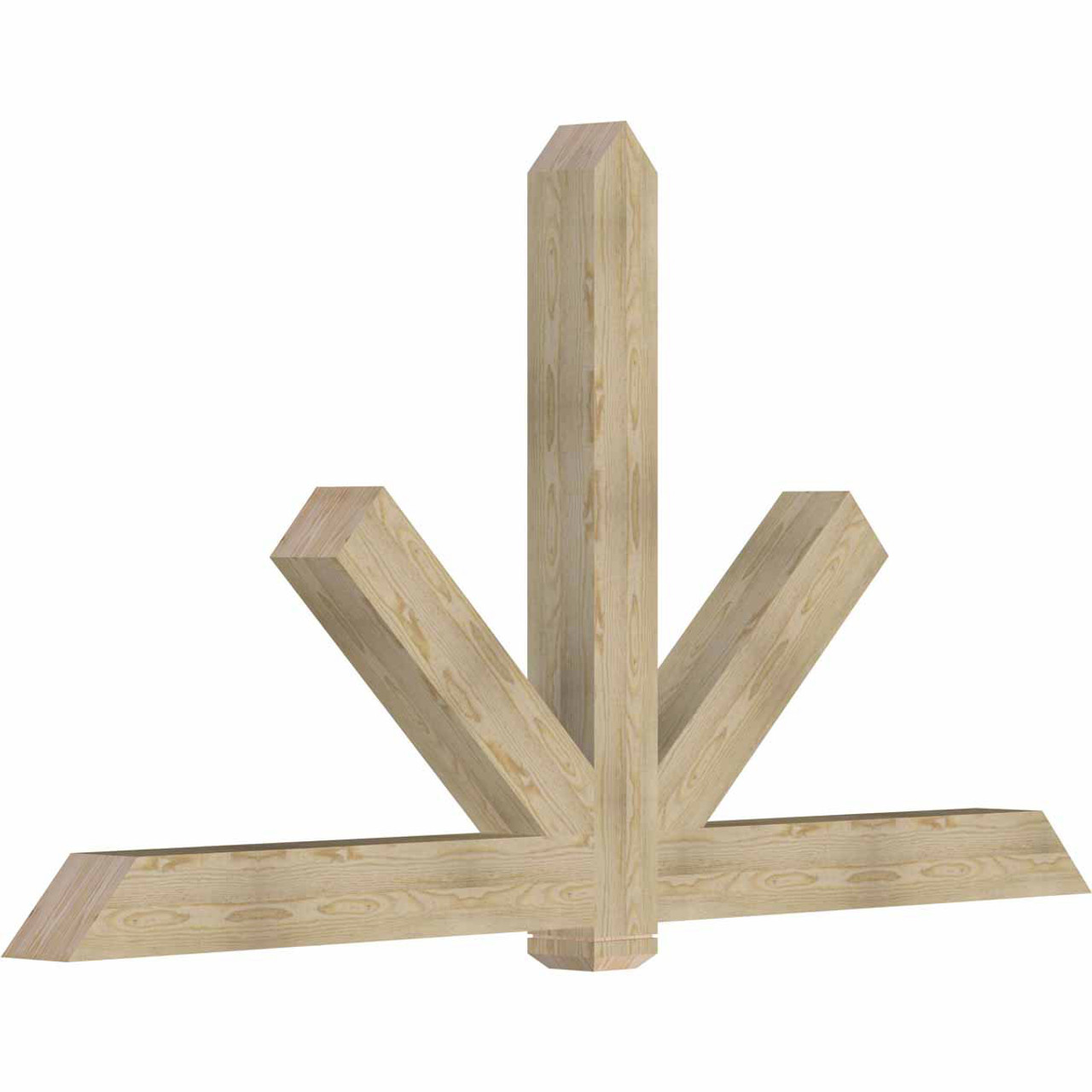 13/12 Pitch Kennewick Rough Sawn Timber Gable Bracket GBW096X52X0606KEN00RDF