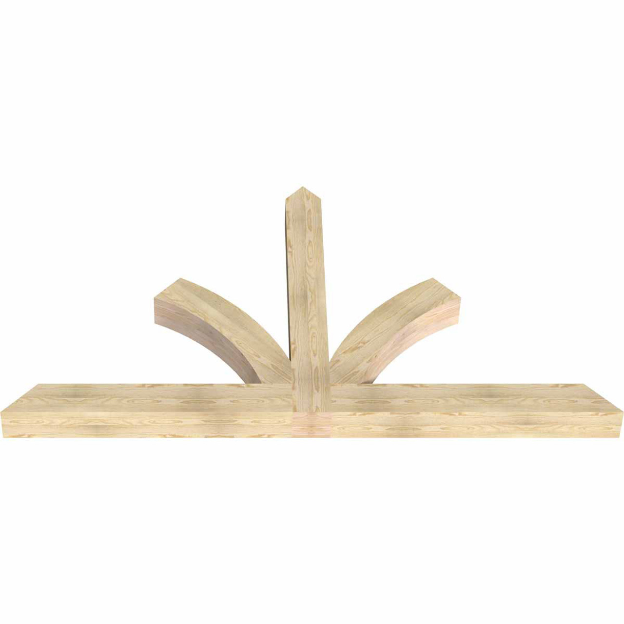 13/12 Pitch Richland Rough Sawn Timber Gable Bracket GBW096X52X0606RIC00RDF