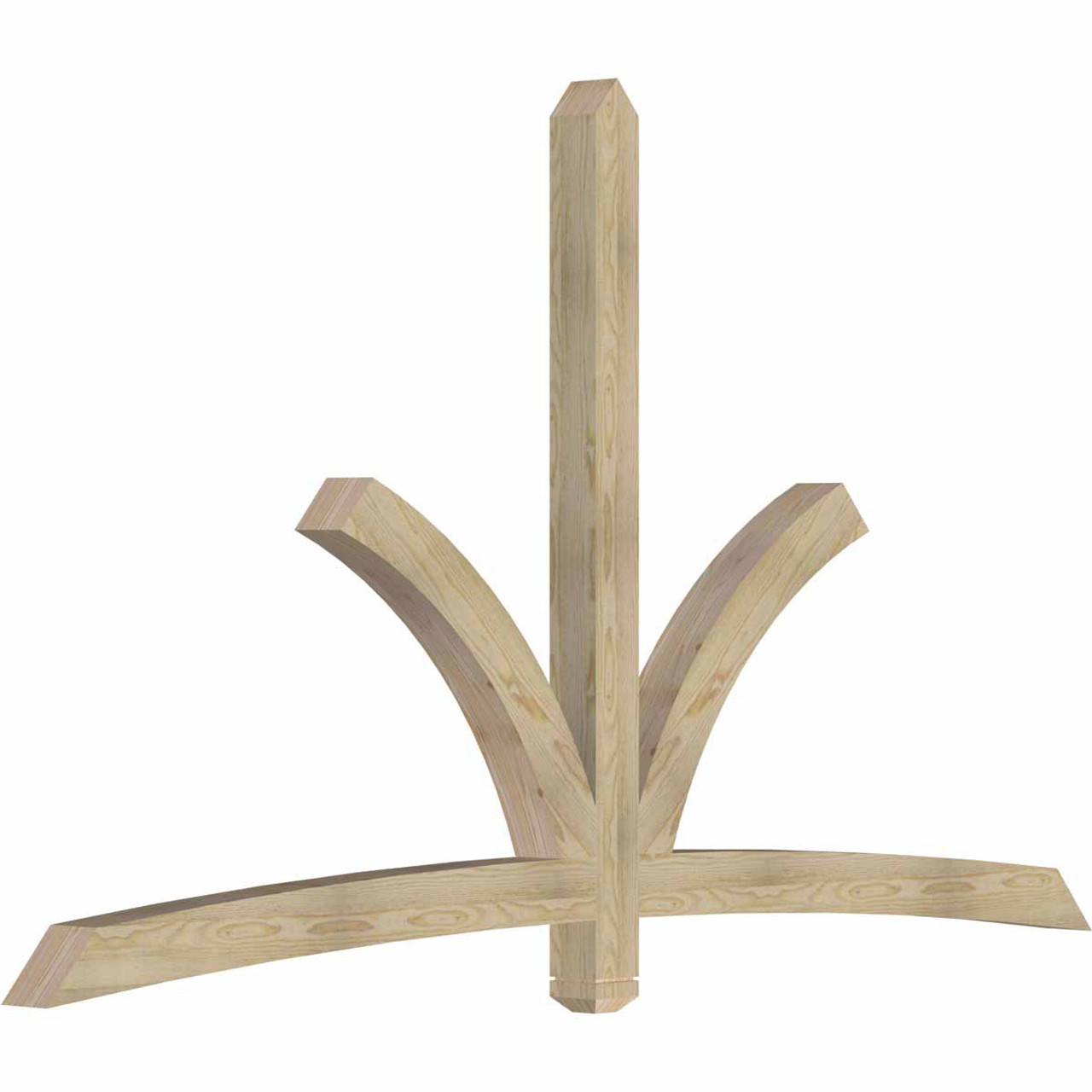 14/12 Pitch Davenport Rough Sawn Timber Gable Bracket GBW096X56X0404DAV00RDF