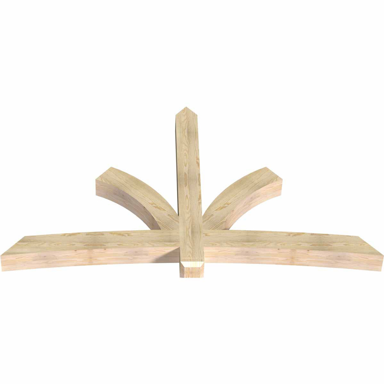 14/12 Pitch Davenport Rough Sawn Timber Gable Bracket GBW096X56X0606DAV00RDF