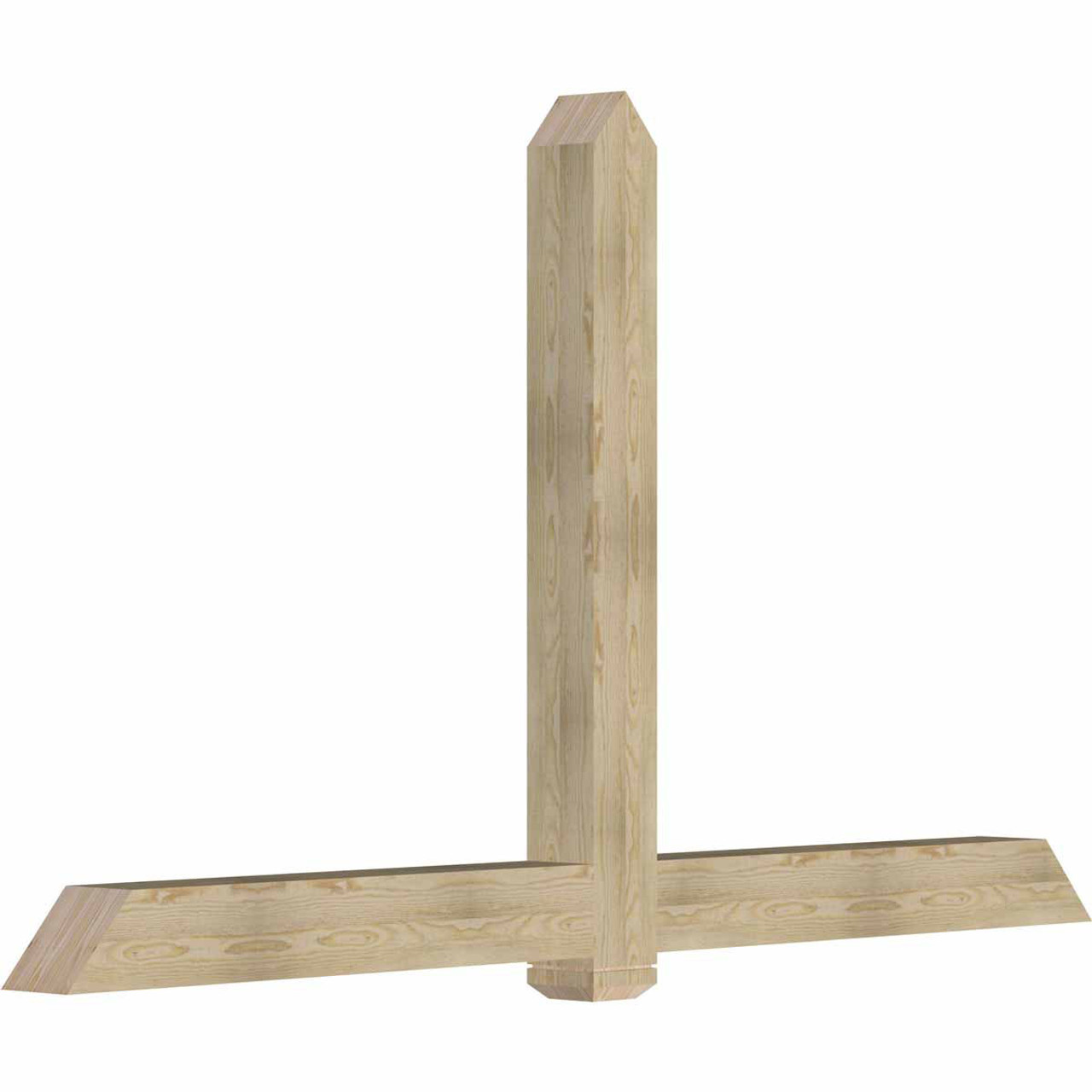 14/12 Pitch Eugene Rough Sawn Timber Gable Bracket GBW096X56X0606EUG00RDF