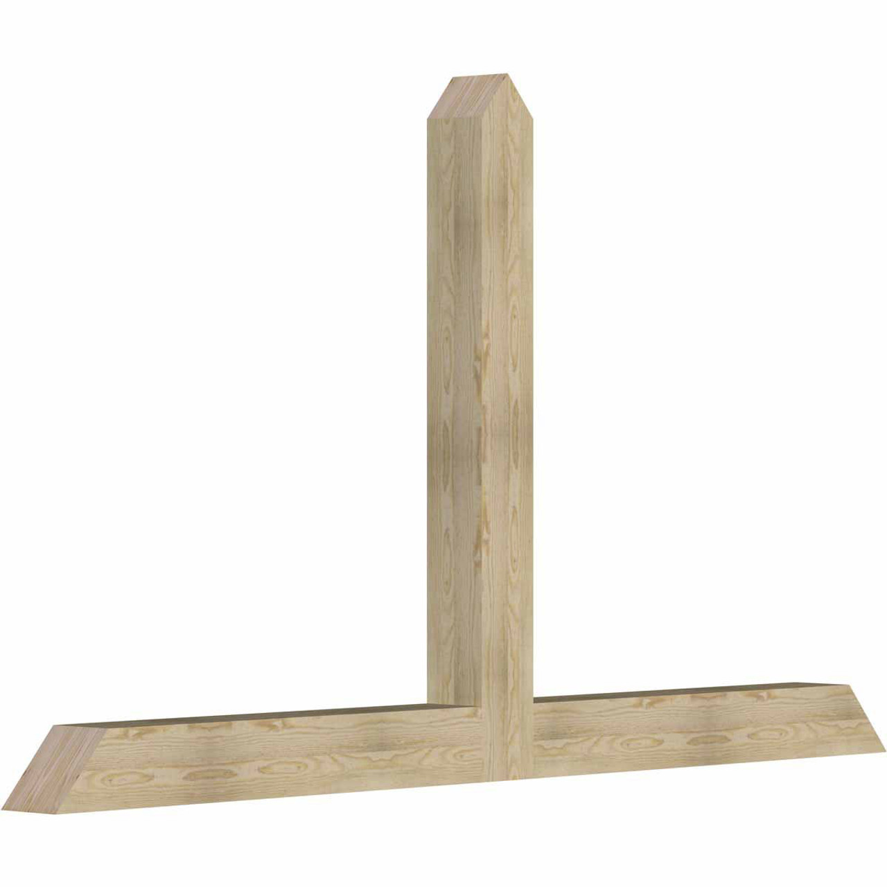 14/12 Pitch Portland Rough Sawn Timber Gable Bracket GBW096X56X0606POR00RDF