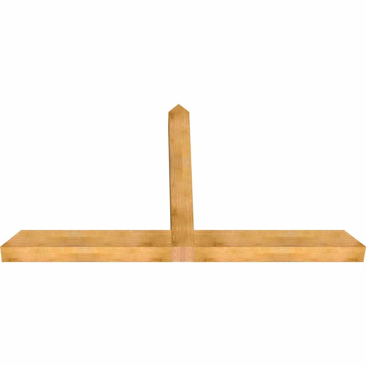 14/12 Pitch Portland Rough Sawn Timber Gable Bracket GBW096X56X0606POR00RWR