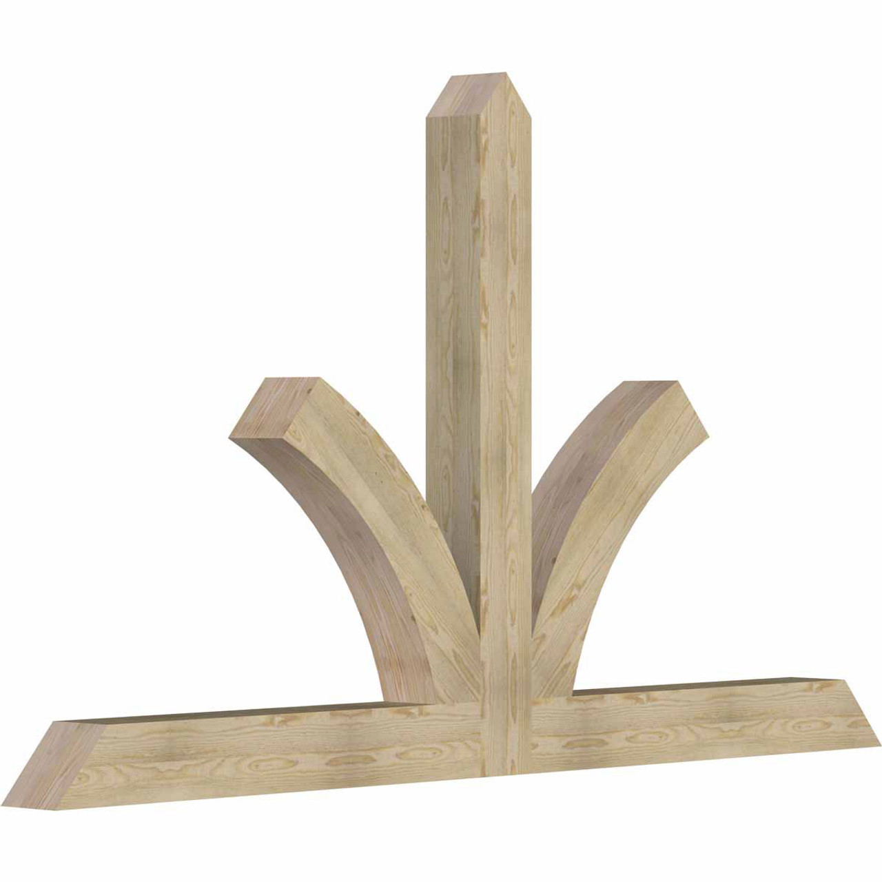 14/12 Pitch Richland Rough Sawn Timber Gable Bracket GBW096X56X0606RIC00RDF