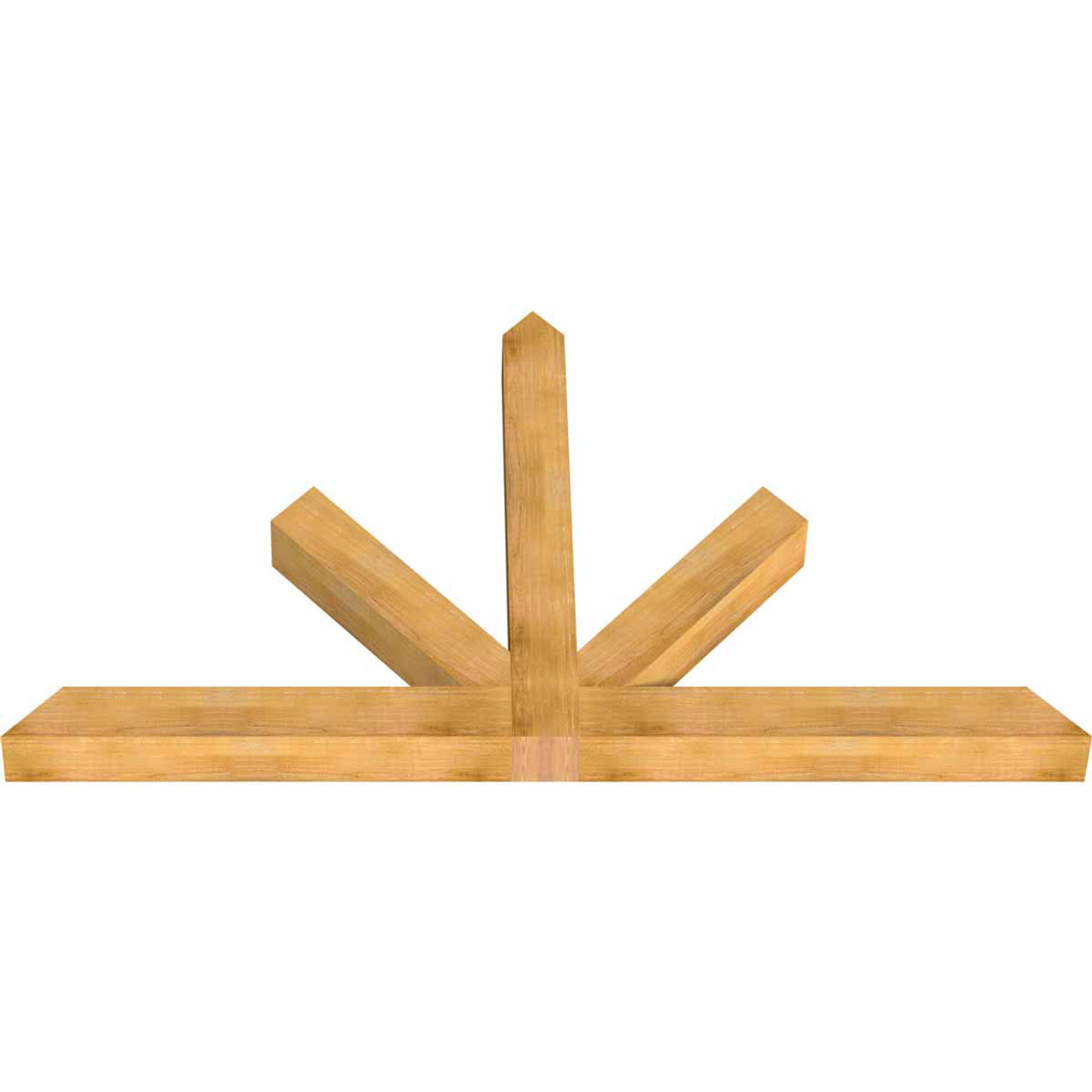 14/12 Pitch Saratoga Rough Sawn Timber Gable Bracket GBW096X56X0606SAR00RWR