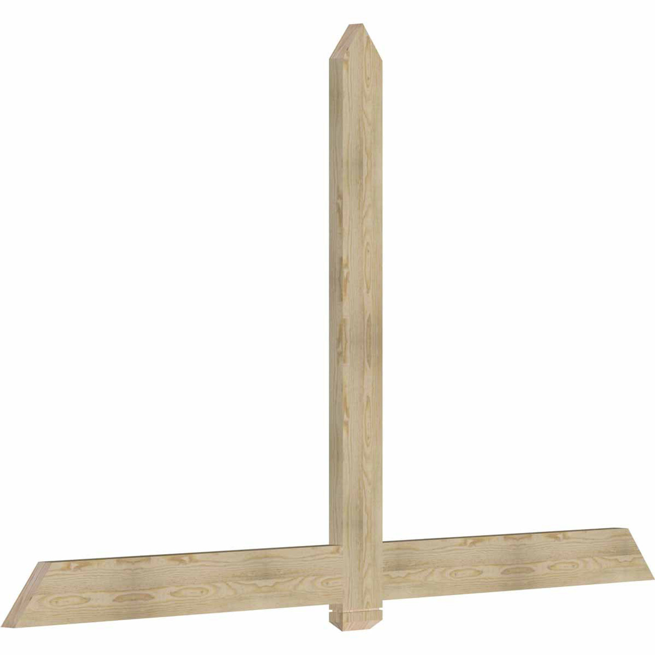 15/12 Pitch Eugene Rough Sawn Timber Gable Bracket GBW096X60X0206EUG00RDF