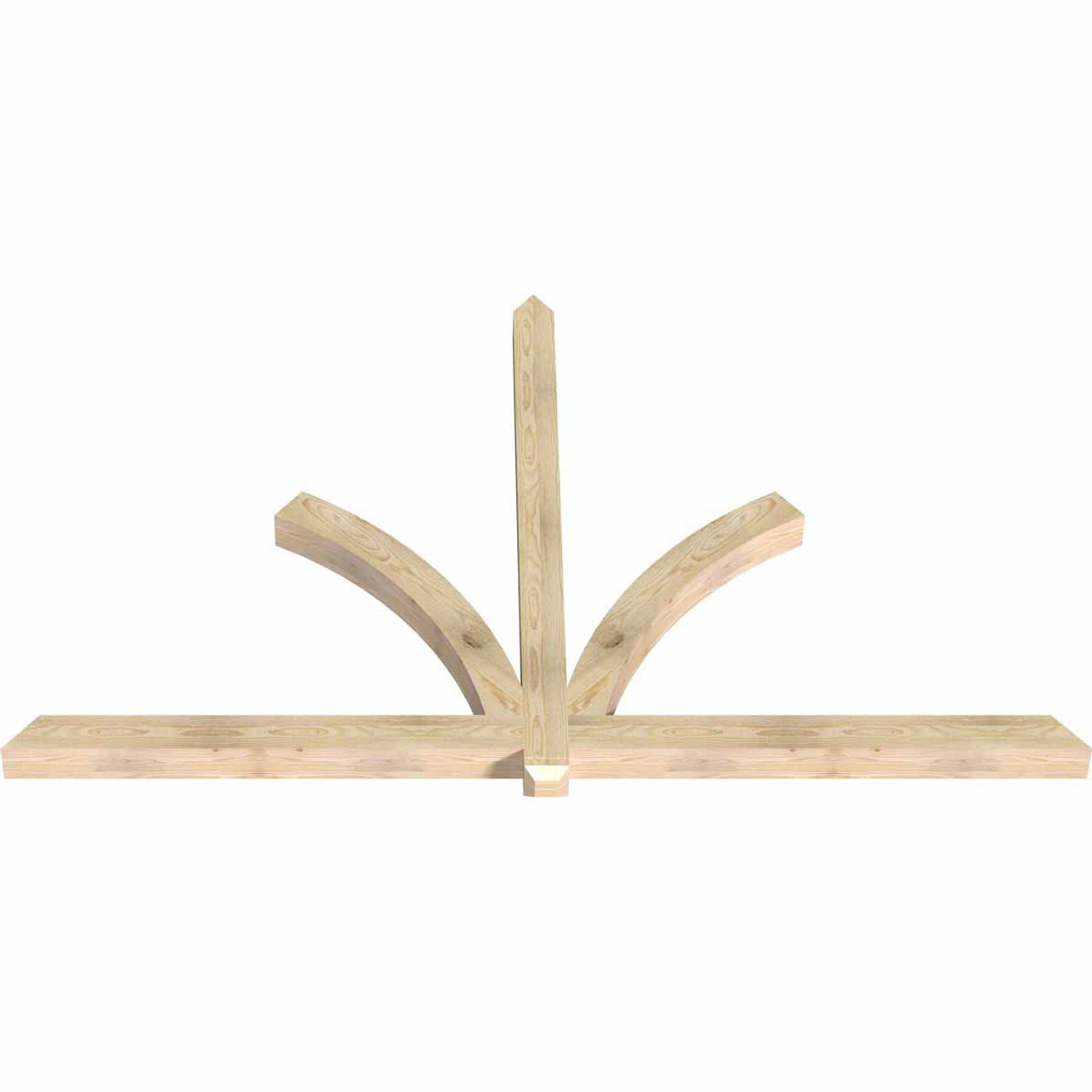 15/12 Pitch Redmond Rough Sawn Timber Gable Bracket GBW096X60X0404RED00RDF